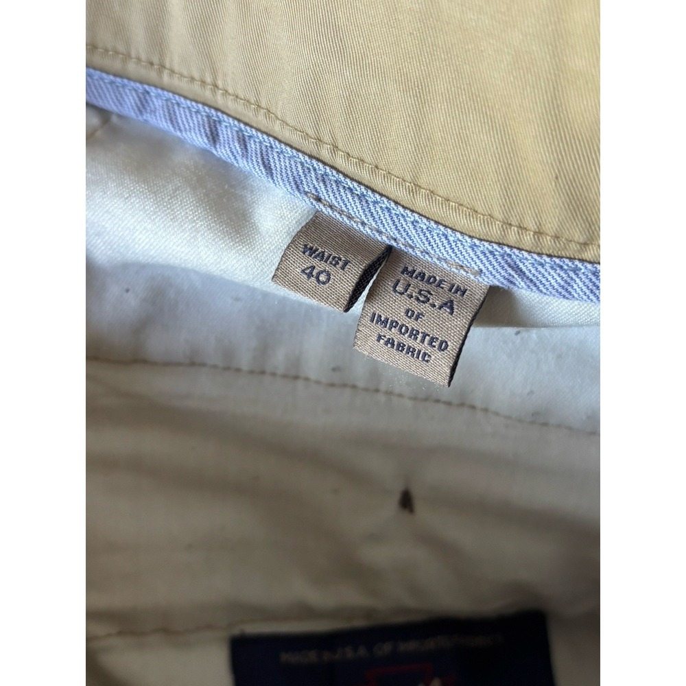 Bills Khakis M2 Pants Mens 40x31 Beige Flat Front Chino Classic Fit USA Cotton - Picture 2 of 9